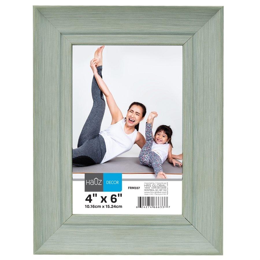 Hauz FRM337 Cadre pour Photo 4X6'', Vert - Simple Boutique
