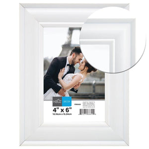 Hauz FRM450 Cadre pour Photo 4X6'', Blanc - Simple Boutique