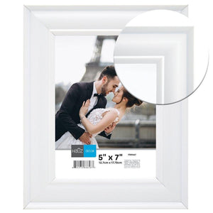 Hauz FRM467 Cadre pour Photo 5X7'', Blanc - Simple Boutique