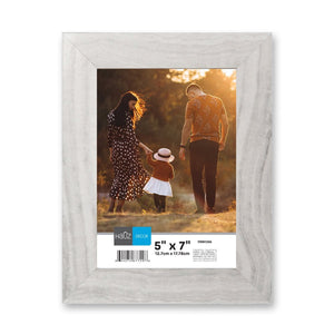 Hauz FRM7296 - 5x7 Cadre de Photo Blanc & Gris Marbré - Simple Boutique