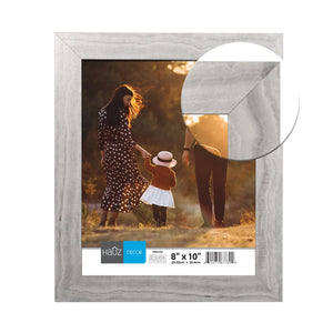Hauz FRM7302 - 8x10 Cadre de Photo Blanc & Gris Marbré - Simple Boutique
