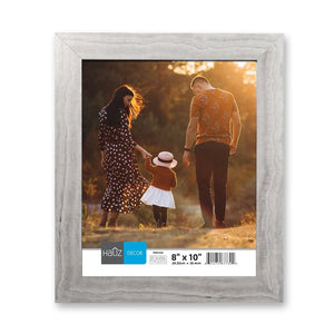 Hauz FRM7302 - 8x10 Cadre de Photo Blanc & Gris Marbré - Simple Boutique