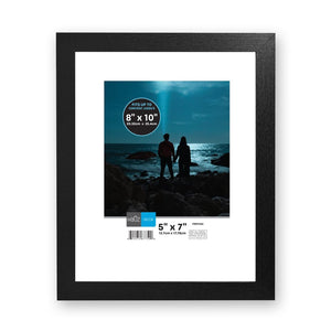 Hauz FRM7500 - 8x10 ou 5x7 Cadre de Photo Flottant & Bordure Noire - Simple Boutique