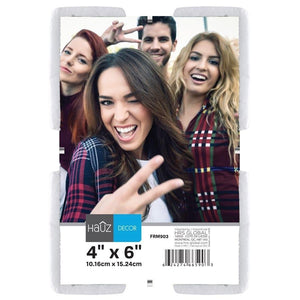 Hauz FRM903 Cadre Clip pour Photo en Acrylique 4X6'', Transparent - Simple Boutique