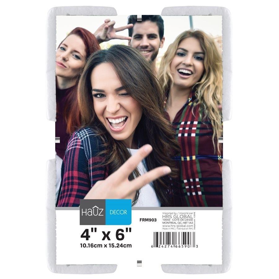 Hauz FRM903 Cadre Clip pour Photo en Acrylique 4X6'', Transparent - Simple Boutique