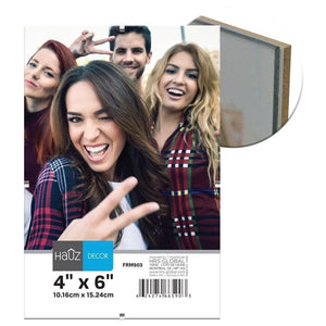 Hauz FRM903 Cadre Clip pour Photo en Acrylique 4X6'', Transparent - Simple Boutique
