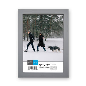 Hauz FRM9930 - 5x7 Cadre de Photo Gris - Simple Boutique