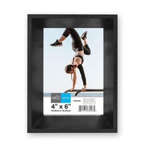 Hauz FRM9985 - 4x6 Cadre de Photo Style Boite Noir - Simple Boutique