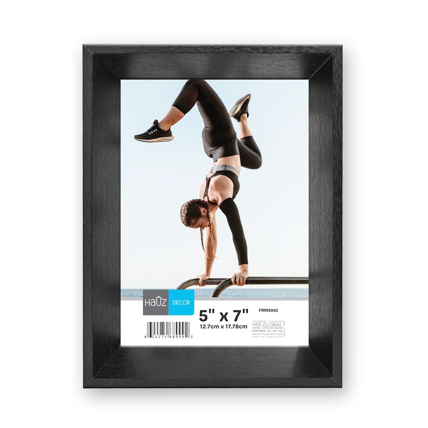 Hauz FRM9992 - 5x7 Cadre de Photo Style Boite Noir - Simple Boutique
