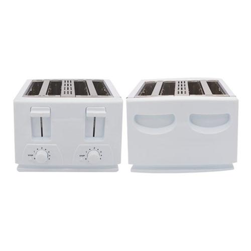 Hauz Grille-Pain 4 Tranches En Largeur 1300W Blanc - Simple Boutique