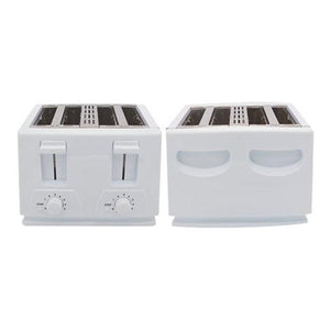 Hauz Grille-Pain 4 Tranches En Largeur 1300W Blanc - Simple Boutique