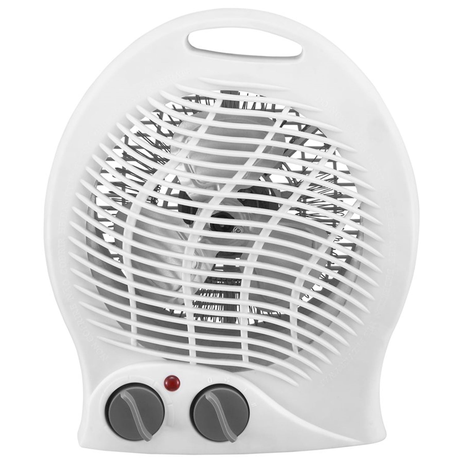 Hauz - Ventilateur + Radiateur Portatif de 12", Thermostat Réglable, 1500W, Blanc - Simple Boutique