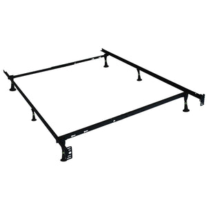 IFDC - Base de lit en métal robuste avec pattes pour Lit Simple, Double ou Queen Largeur Ajustable 39", 54", 60" - Simple Boutique