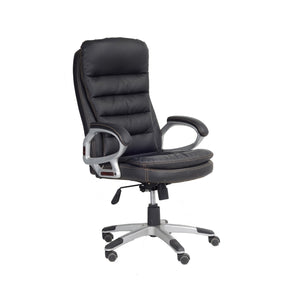 IFDC - Chaise de Bureau sur Roulettes, Hauteur Variable de 44'' à 47'', Noir - Simple Boutique