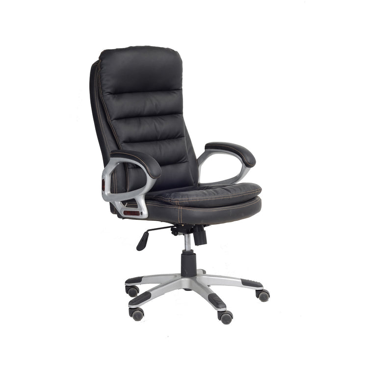 IFDC - Chaise de Bureau sur Roulettes, Hauteur Variable de 44'' à 47'', Noir - Simple Boutique