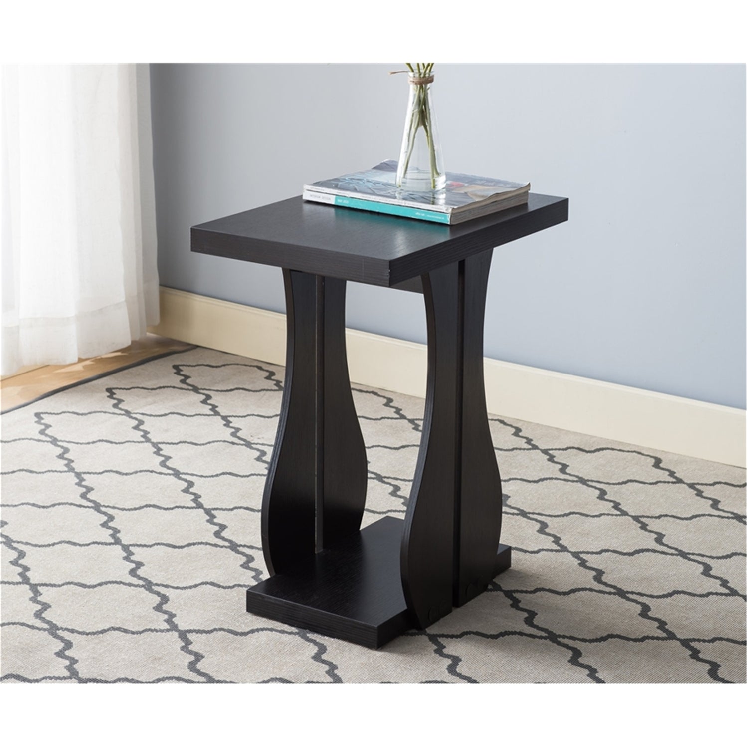 IFDC - Table d'appoint, 14'' x 20'' x 24'', Couleur Espresso - Simple Boutique