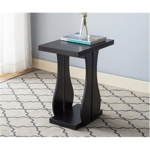 IFDC - Table d'appoint, 14'' x 20'' x 24'', Couleur Espresso - Simple Boutique