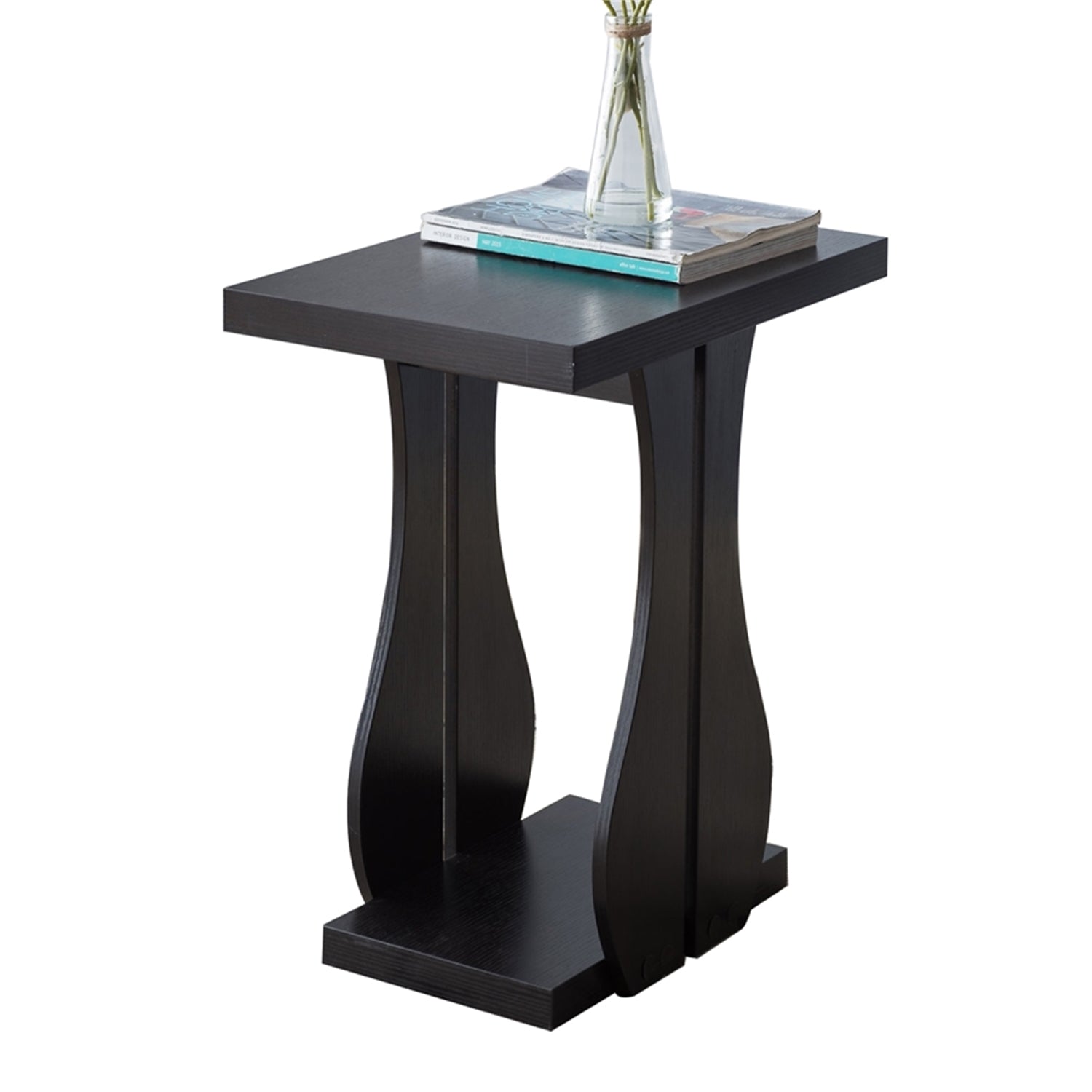 IFDC - Table d'appoint, 14'' x 20'' x 24'', Couleur Espresso - Simple Boutique