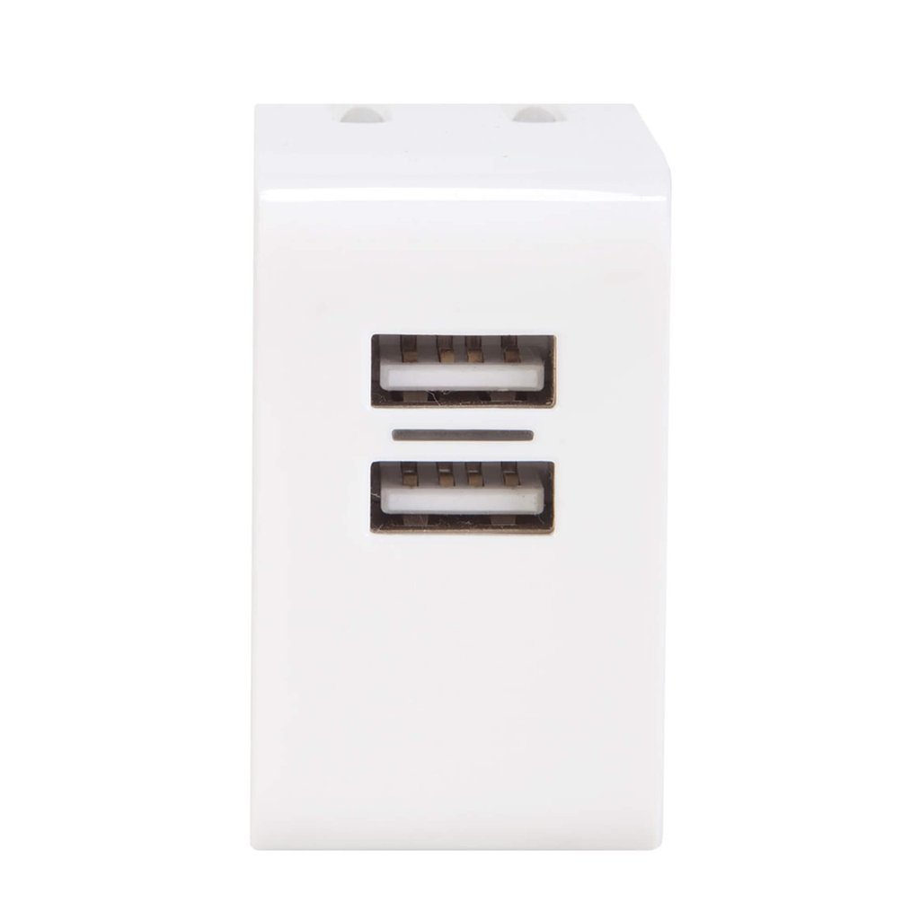 ISTORE Chargeur USB Double à Fiches Pliables Blanc - Simple Boutique