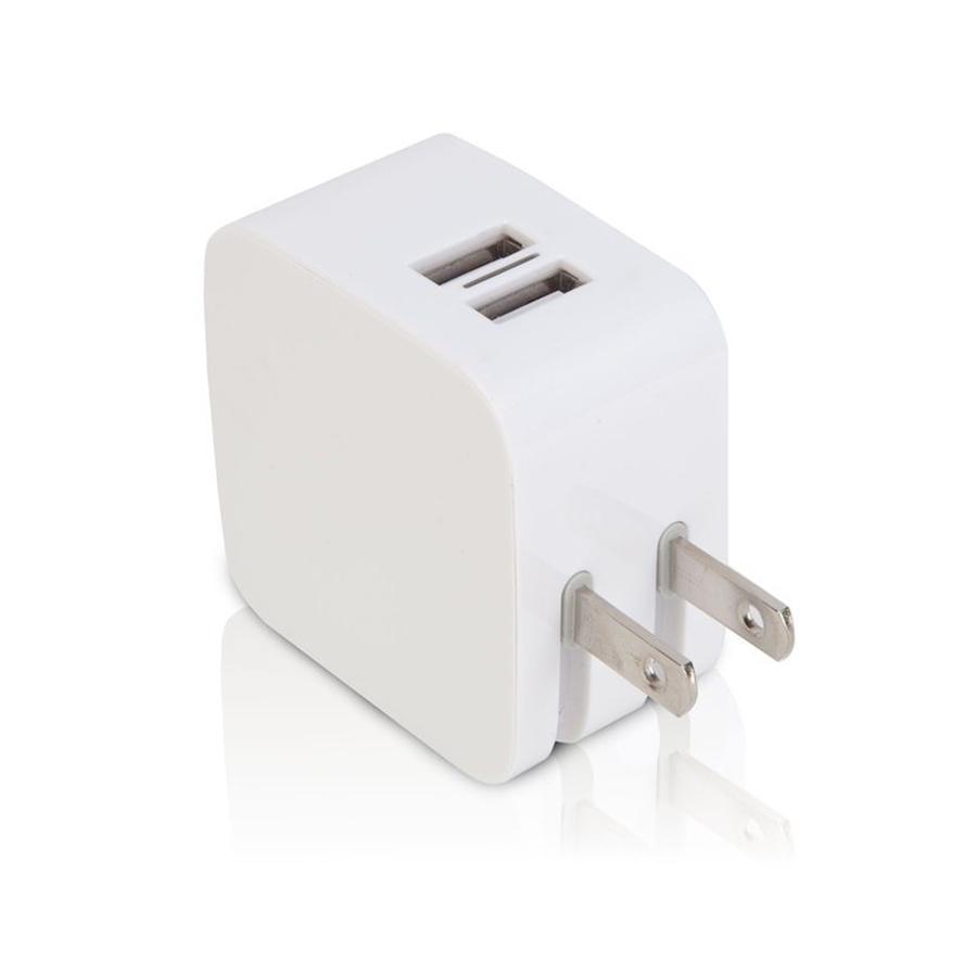 ISTORE Chargeur USB Double à Fiches Pliables Blanc - Simple Boutique