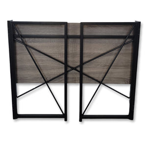 ITY International - Bureau D'écriture Pliable, 35.4" x 17.7"x29.1", Noir et Gris Taupe - Simple Boutique