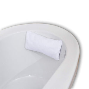 ITY International - Coussin pour le Bain de Luxe, 15" x 7", Blanc - Simple Boutique