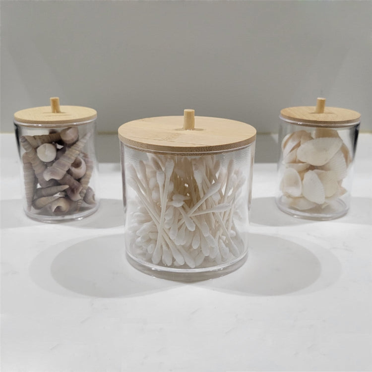 ITY International - Ensemble de 1 Grand et 2 Petits Pot de Rangement avec Couvercle en Bambou - Simple Boutique