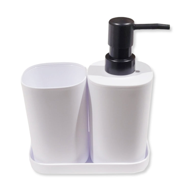 ITY International - Ensemble de 3 Morceaux d'accessoires pour Salle de Bain, Fabriqué en Plastique, Blanc - Simple Boutique
