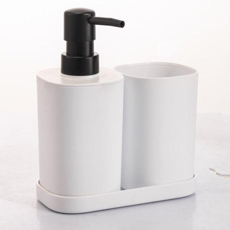 ITY International - Ensemble de 3 Morceaux d'accessoires pour Salle de Bain, Fabriqué en Plastique, Blanc - Simple Boutique