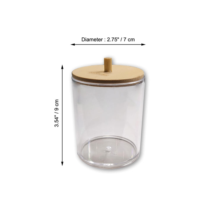 ITY International - Ensemble de 3 Petits Pots de Rangement avec Couvercle en Bambou - Simple Boutique