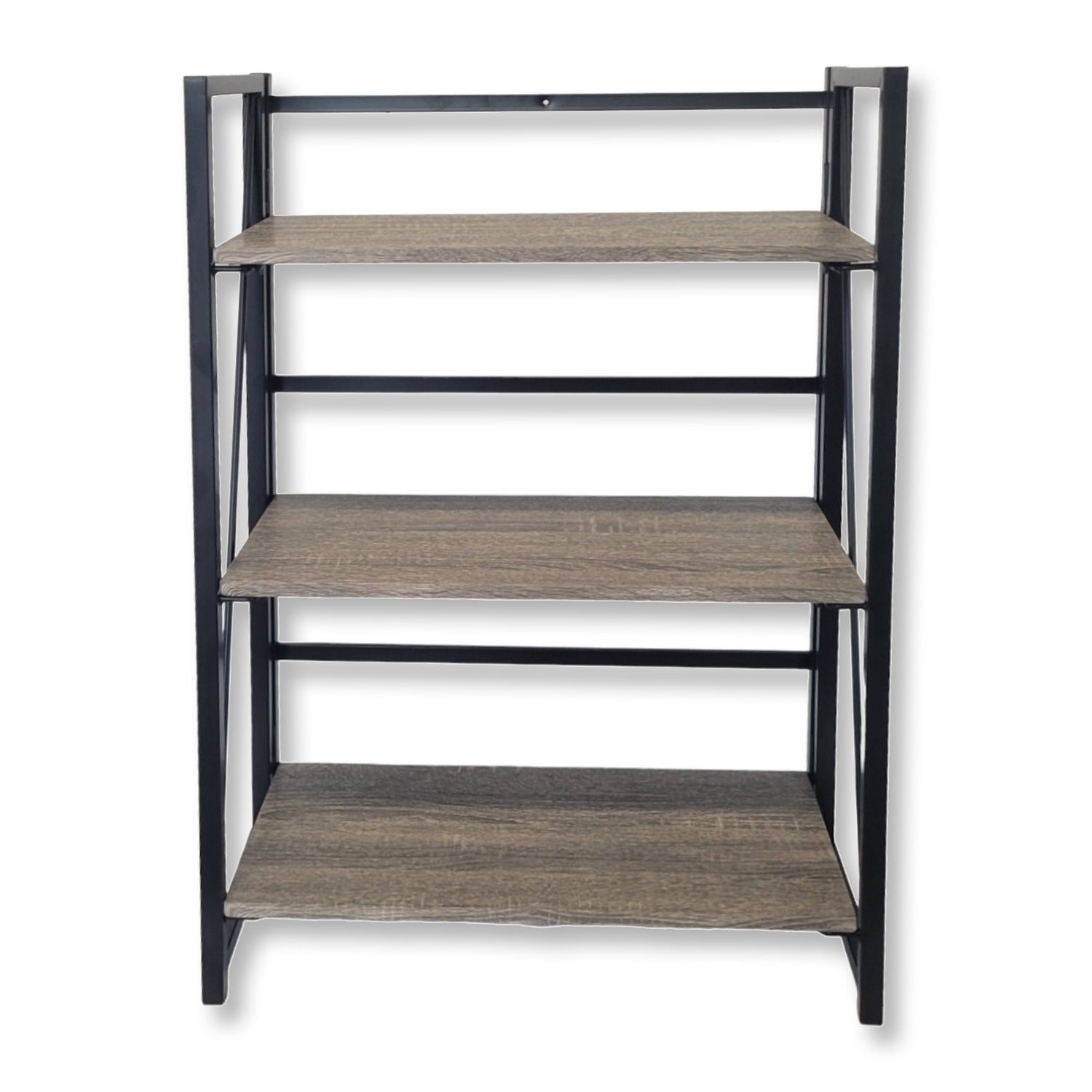 ITY International - Étagère Pliable à 3 Étages, 23.6" x37" x 11.8", Brun - Simple Boutique