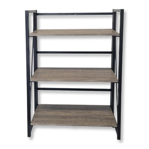ITY International - Étagère Pliable à 3 Étages, 23.6" x37" x 11.8", Brun - Simple Boutique
