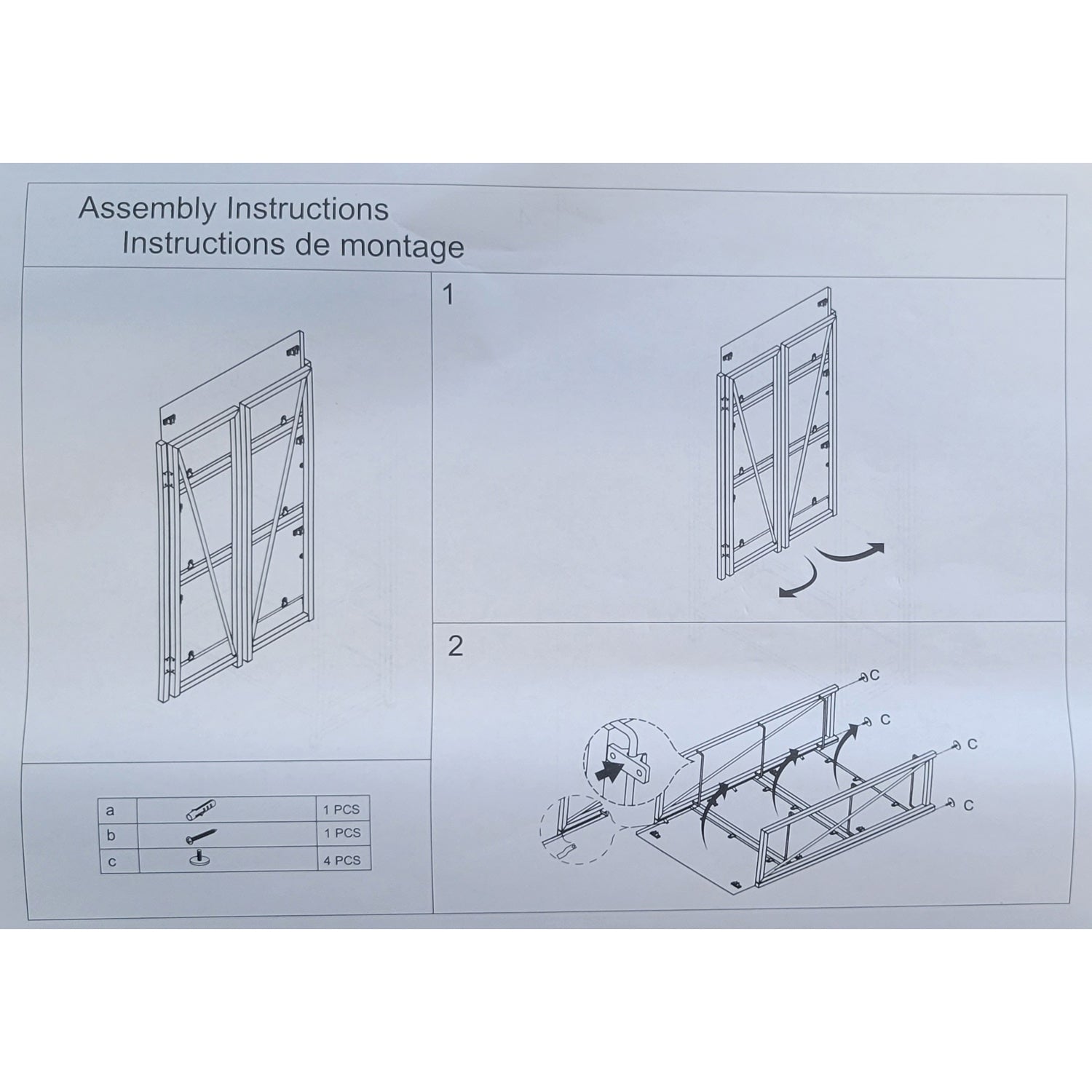 ITY International - Étagère Pliable à 3 Étages, 23.6" x37" x 11.8", Brun - Simple Boutique
