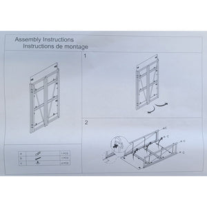 ITY International - Étagère Pliable à 3 Étages, 23.6" x37" x 11.8", Brun - Simple Boutique