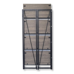 ITY International - Étagère Pliable à 4 Étages, 23.6" x37" x 11.8", Brun - Simple Boutique