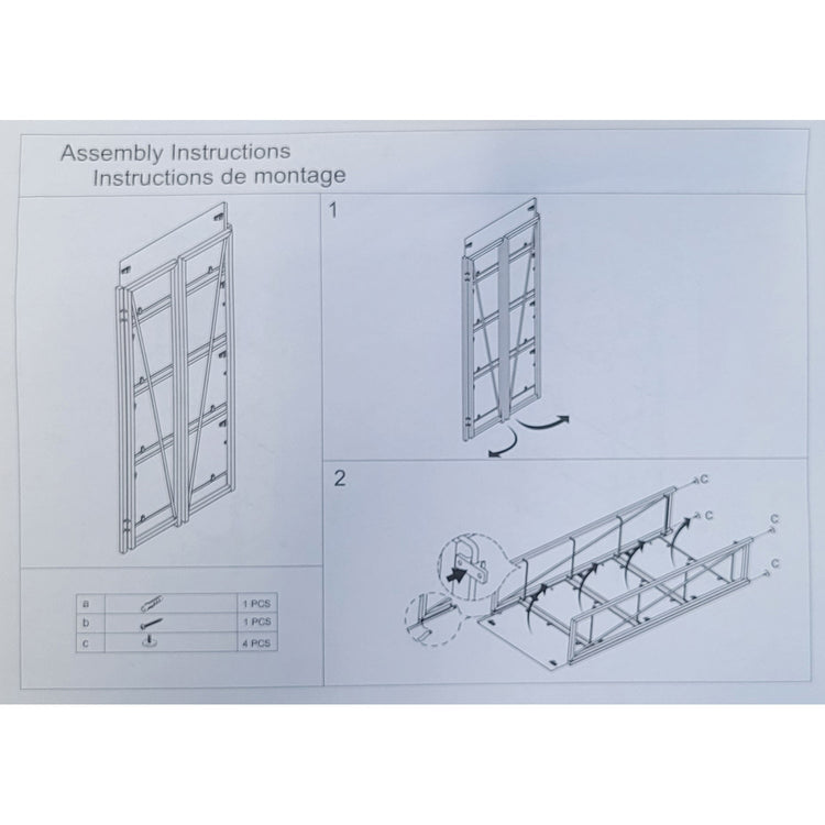 ITY International - Étagère Pliable à 4 Étages, 23.6" x37" x 11.8", Brun - Simple Boutique