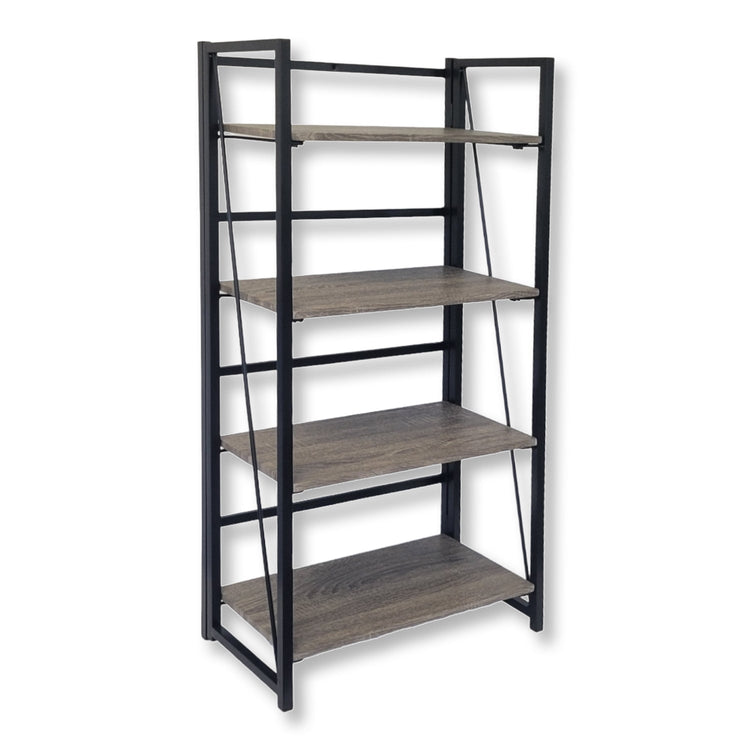 ITY International - Étagère Pliable à 4 Étages, 23.6" x37" x 11.8", Brun - Simple Boutique