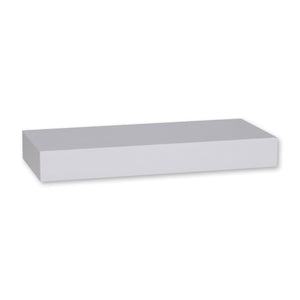 ITY International - Mini Tablette Flottante Individuelle en Bois, 12" x 5.1" x 1.5", Blanc - Simple Boutique