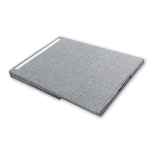 ITY International - Panier à Linge Pliable en Tissue, 15.75"x11.85"x23.65", Gris - Simple Boutique