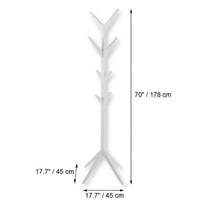 ITY International - Patère/Porte-Manteaux, Fabriqué en MDF, Hauteur de 70", Blanc - Simple Boutique