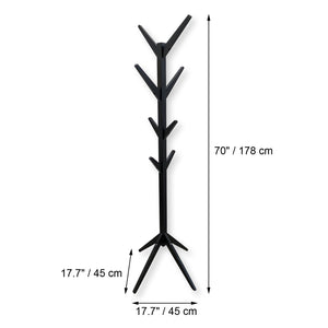 ITY International - Patère/Porte-Manteaux, Fabriqué en MDF, Hauteur de 70", Noir - Simple Boutique