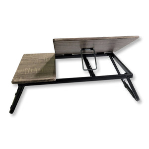 ITY International - Plateau pour le Lit Ajustable et Pliable, Motif de Bois Gris Taupe - Simple Boutique