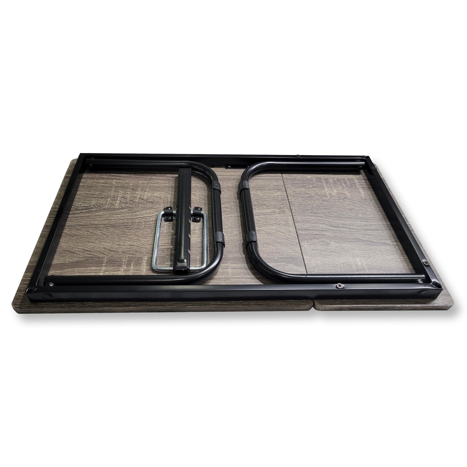 ITY International - Plateau pour le Lit Ajustable et Pliable, Motif de Bois Gris Taupe - Simple Boutique