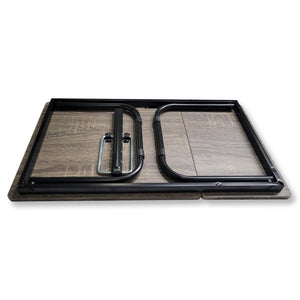 ITY International - Plateau pour le Lit Ajustable et Pliable, Motif de Bois Gris Taupe - Simple Boutique