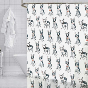 ITY International - Rideau de Douche en Peva, 71" x 71", Motif de Chiens - Simple Boutique