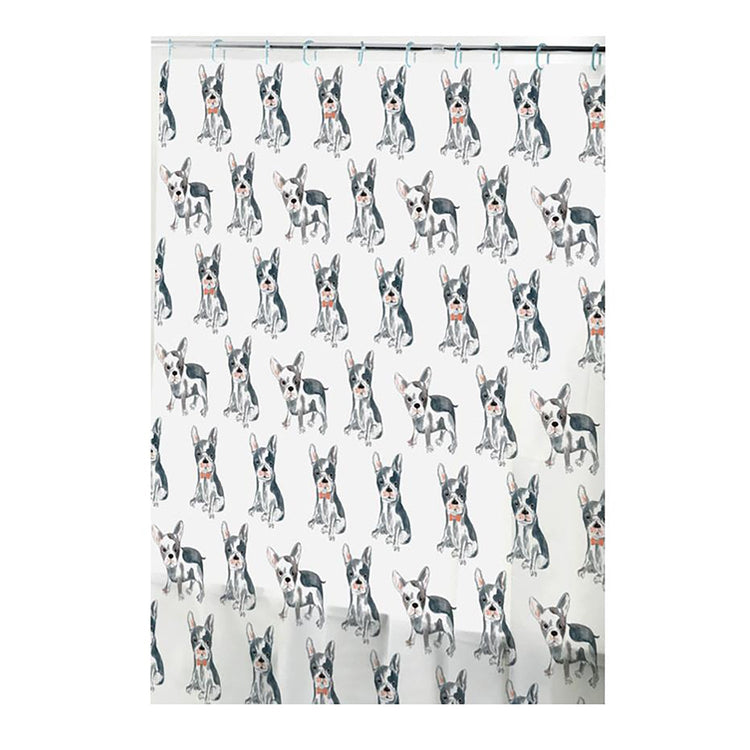 ITY International - Rideau de Douche en Peva, 71" x 71", Motif de Chiens - Simple Boutique