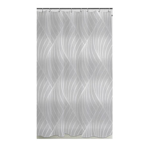 ITY International - Rideau de Douche en Peva, 71" x 71", Motif de Vague - Simple Boutique