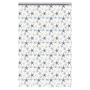 ITY International - Rideau de Douche en Polyester, 71" x 71", Motif Étoiles de Mer - Simple Boutique