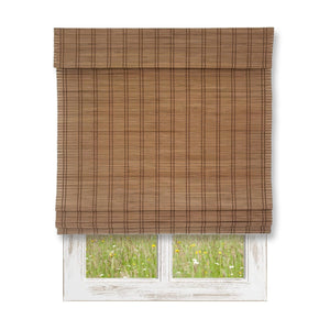 ITY International - Store Romain pour Fenêtre en Bambou, Sans Cordon, 48" x 72", Brun - Simple Boutique