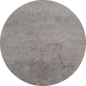 ITY International - Table D'appoint Ronde à 2 Niveaux, 15.75" x 23.6", Gris Ciment - Simple Boutique